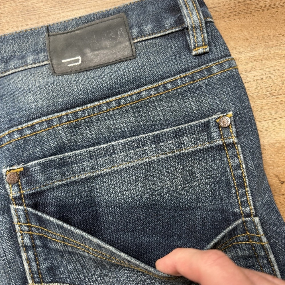 Vintage Diesel Kratt Jeans Men 38x32 Blue Relaxed Straight Dark Wash Made Italy - Picture 7 of 16